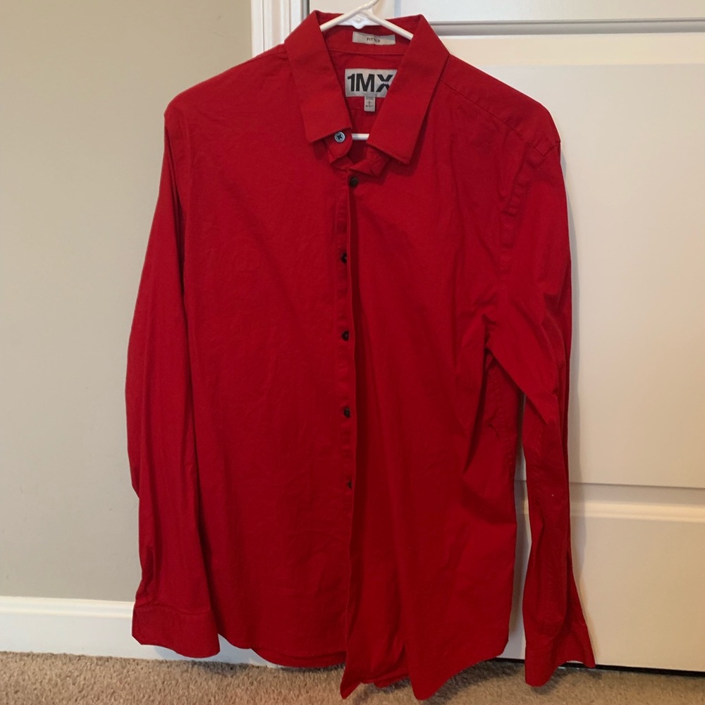 Red Men’s Express Dress Shirt